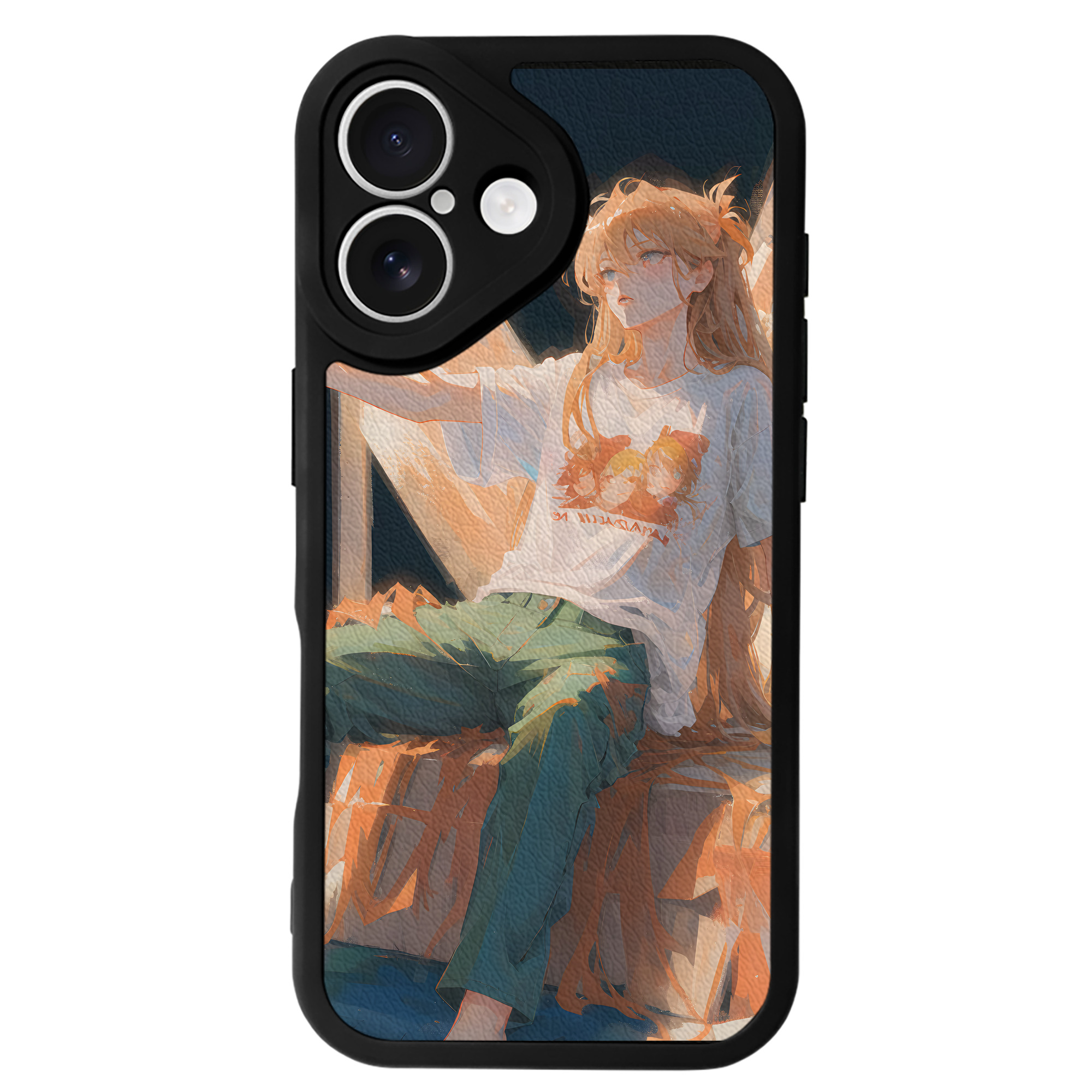 （画像用） EVA 新世紀エヴァンゲリオン 【iPhone 16シリーズ対応】シリコンスマホケース（レザー調） 材質：シリコン